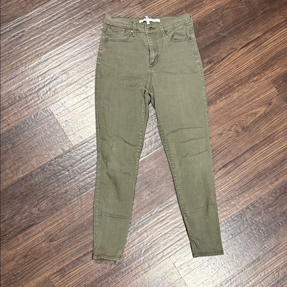 Olive Green Women’s High-Rise Skinny Jeans